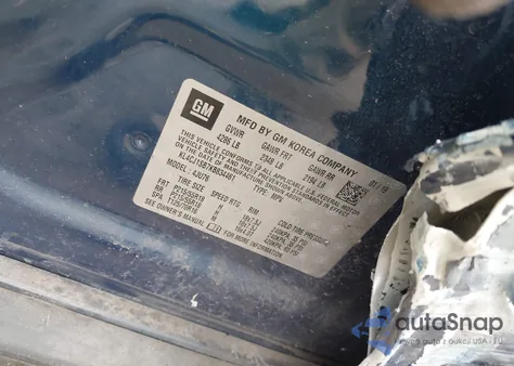 2019 Buick Encore Fwd Sport Touring from USA, damaged, VIN KL4CJ1SB7KB834461